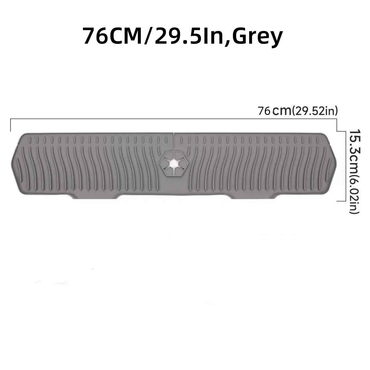 24/29.5inch Kitchen Sink Splash Guard,Silicone Draining Mat for Sink,Sink Protectors for Kitchen Sink Mat, Splash Guard Kitchen
